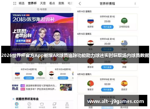 2026世界杯官方App新增AR球员追踪功能助力球迷实时获取场内球员数据 2026世界杯官方App新增AR球员追踪功能助力球迷实时获取场内球员数据